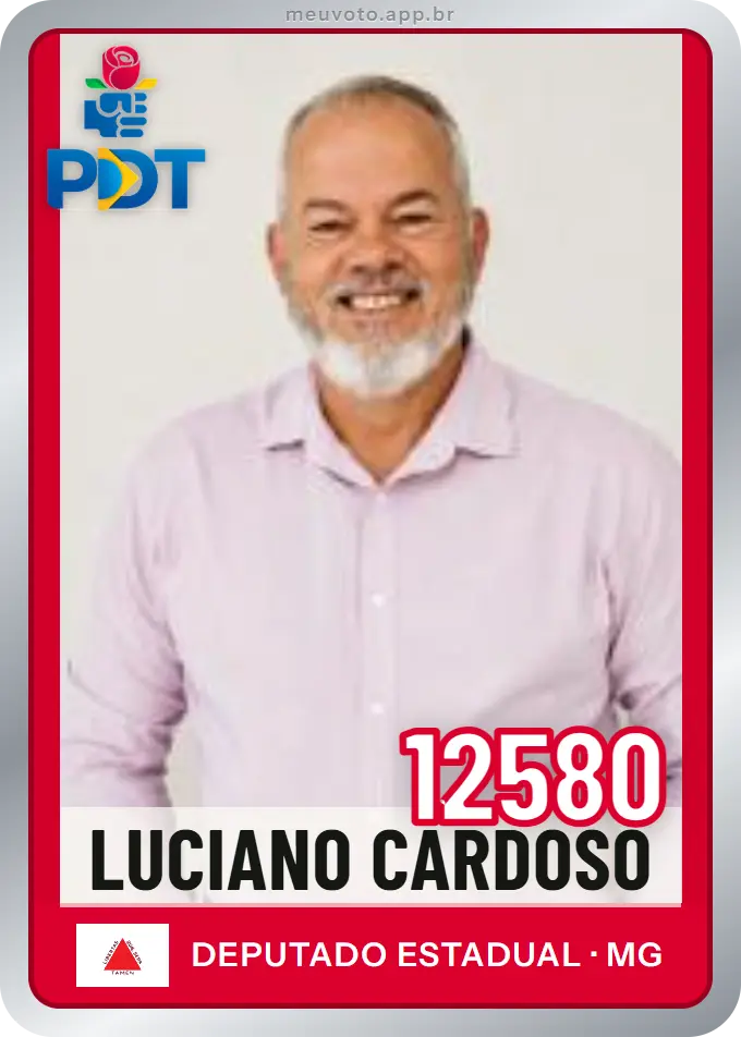 Carta de Luciano Cardoso, número 12580, PDT