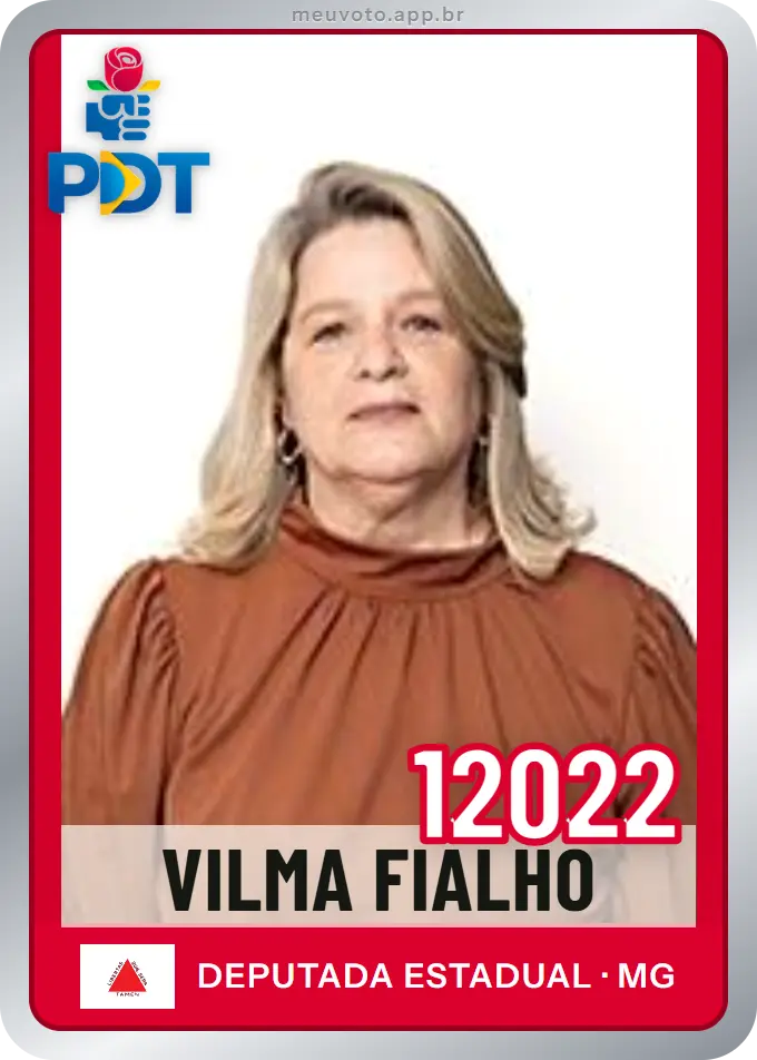 Carta de Vilma Fialho, número 12022, PDT