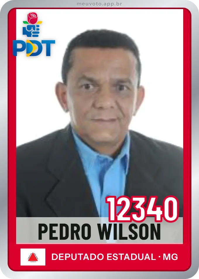 Carta de Pedro Wilson, número 12340, PDT