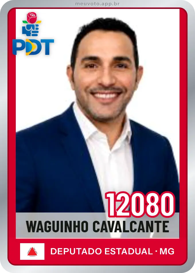 Carta de Waguinho Cavalcante, número 12080, PDT