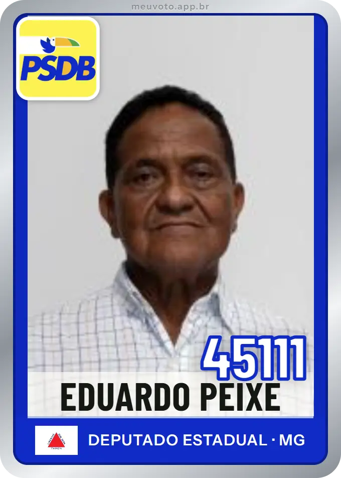 Carta de Eduardo Peixe, número 45111, PSDB