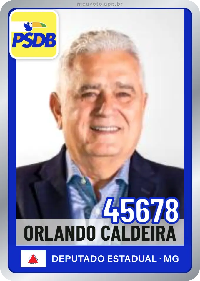 Carta de Orlando Caldeira, número 45678, PSDB