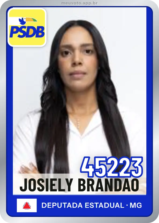 Carta de Josiely Brandão, número 45223, PSDB