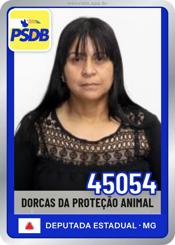 Carta de Dorcas da Proteção Animal, número 45054, PSDB