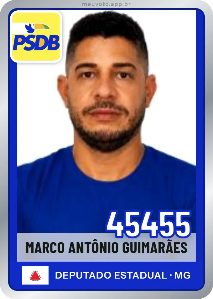 Carta de Marco Antônio Guimarães, número 45455, PSDB