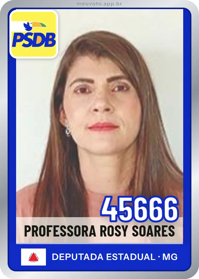 Carta de Professora Rosy Soares, número 45666, PSDB