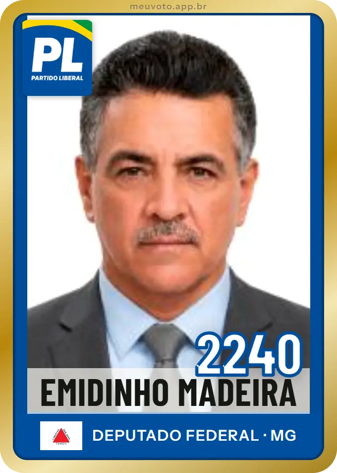 Carta de Emidinho Madeira, número 2240, PL