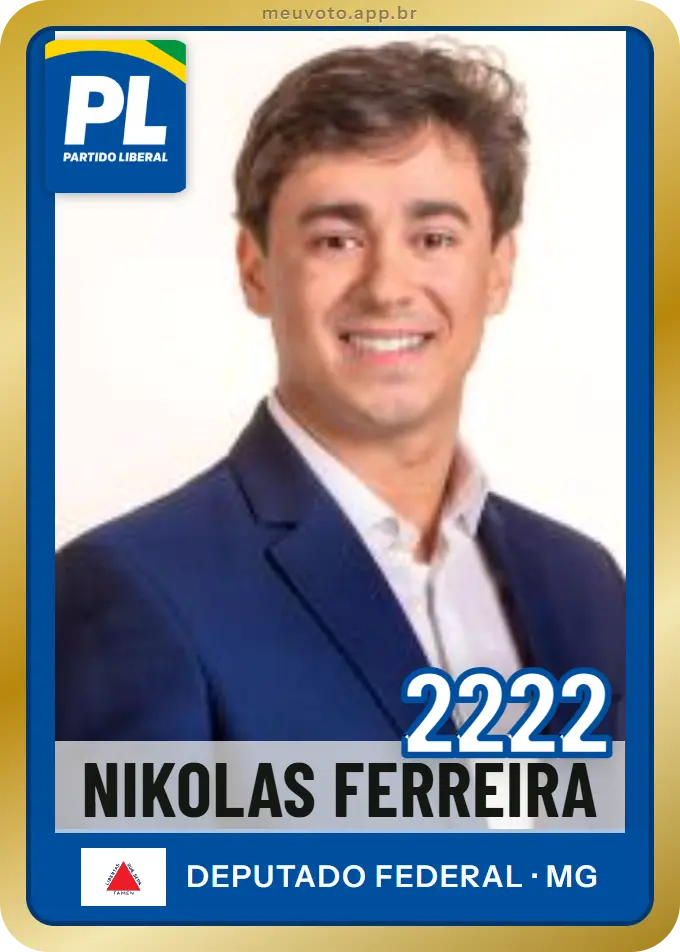 Carta de Nikolas Ferreira, número 2222, PL