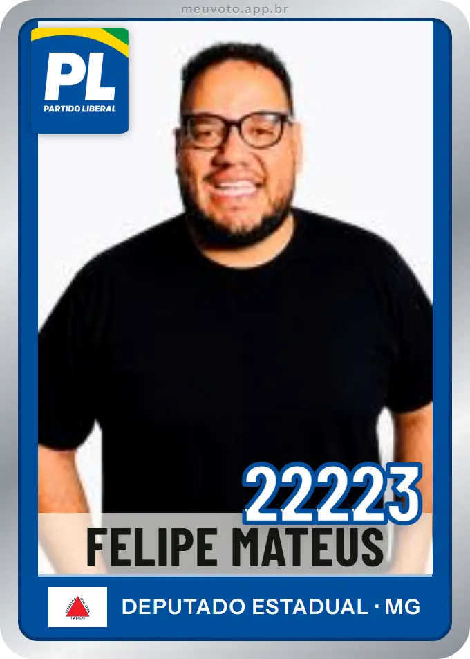 Carta de Felipe Mateus, número 22223, PL