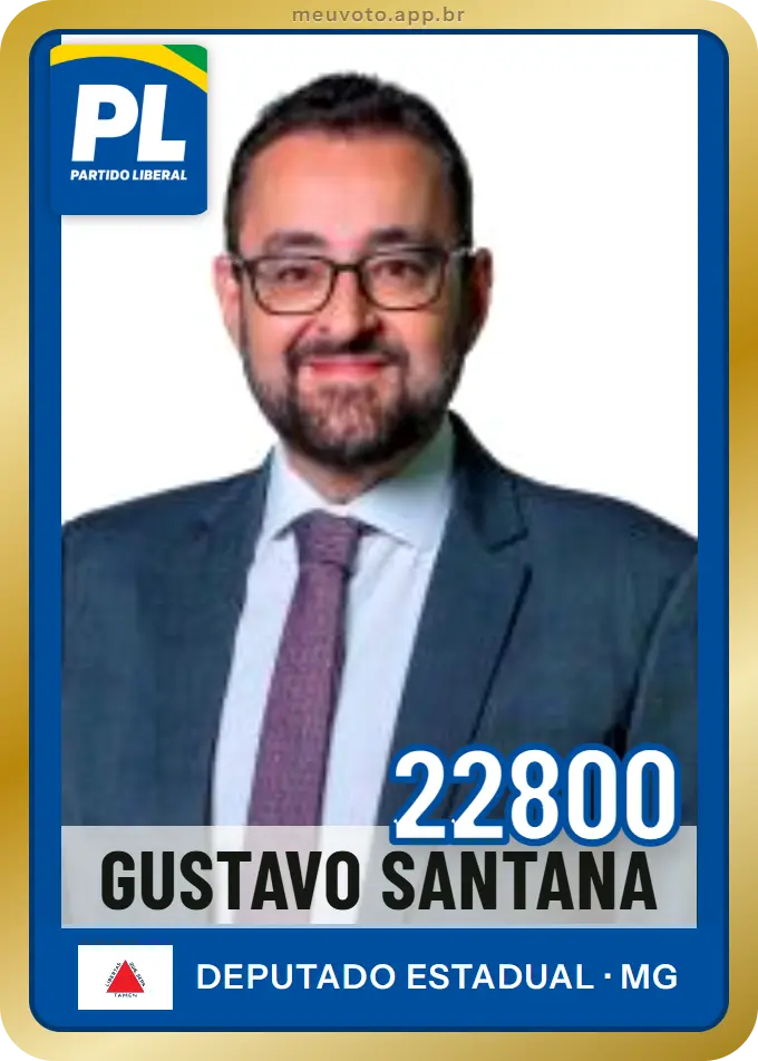 Carta de Gustavo Santana, número 22800, PL