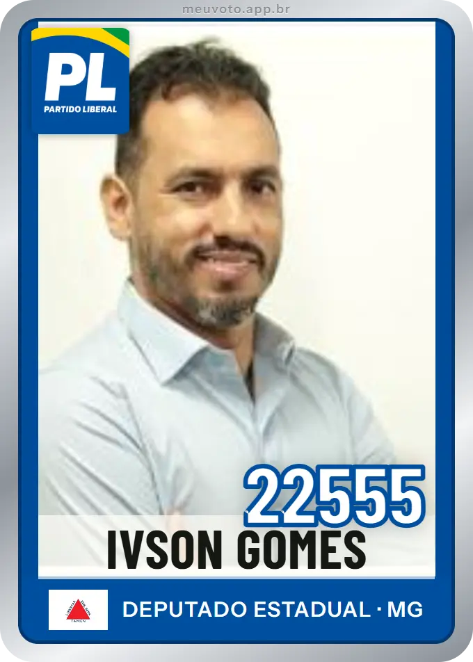 Carta de Ivson Gomes, número 22555, PL