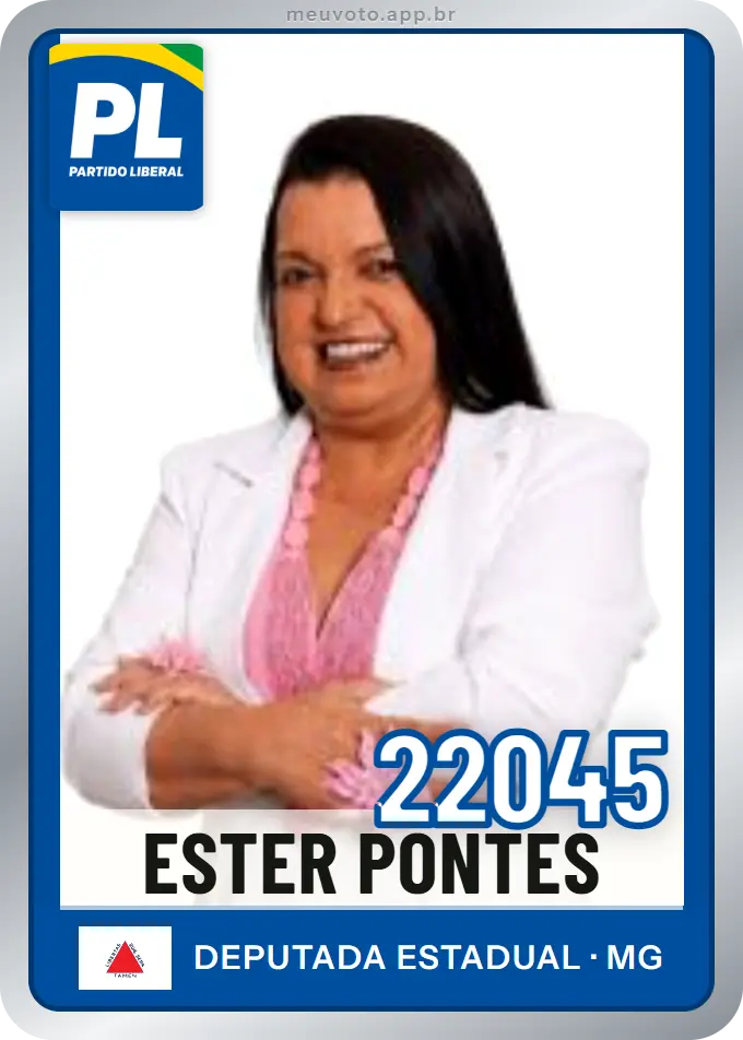 Carta de Ester Pontes, número 22045, PL