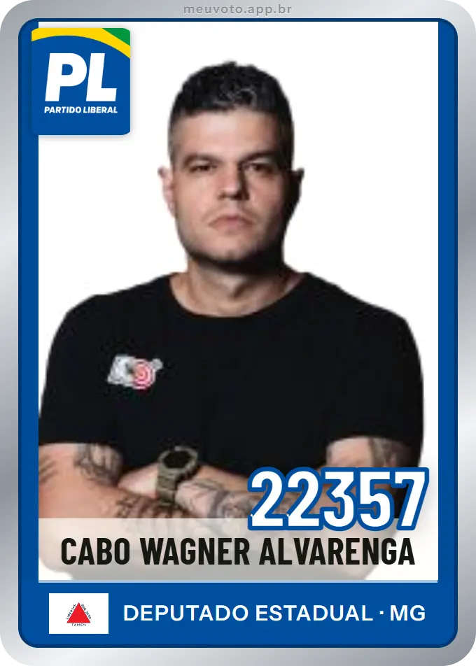 Carta de Cabo Wagner Alvarenga, número 22357, PL