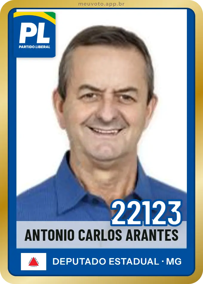 Carta de Antonio Carlos Arantes, número 22123, PL