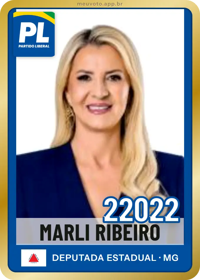 Carta de Marli Ribeiro, número 22022, PL