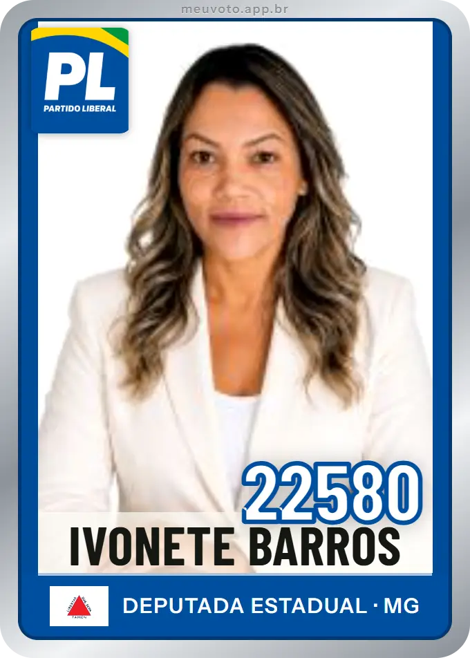 Carta de Ivonete Barros, número 22580, PL