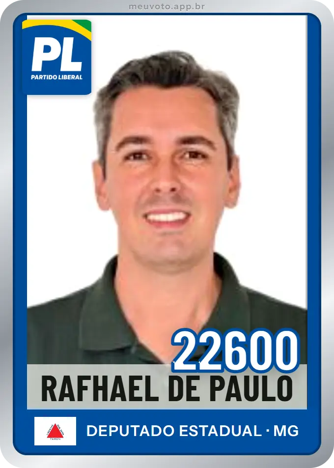 Carta de Rafhael de Paulo, número 22600, PL