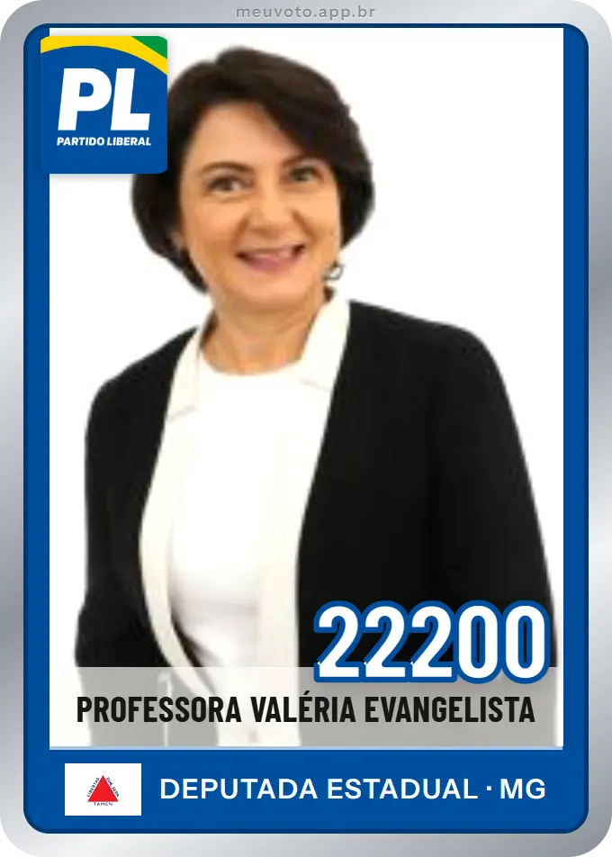 Carta de Professora Valéria Evangelista, número 22200, PL