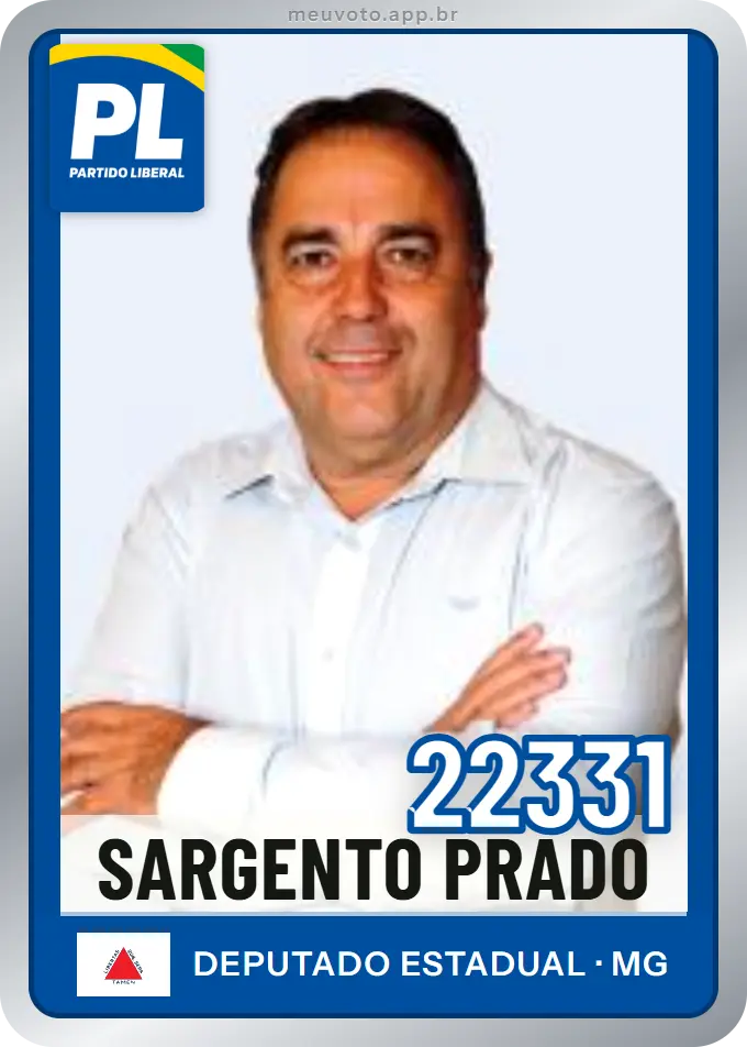 Carta de Sargento Prado, número 22331, PL