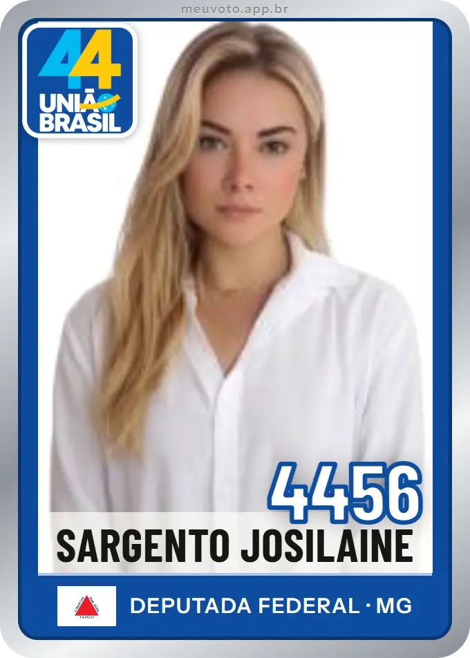Carta de Sargento Josilaine, número 4456, União