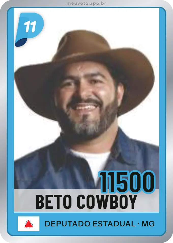 Carta de Beto Cowboy, número 11500, PP