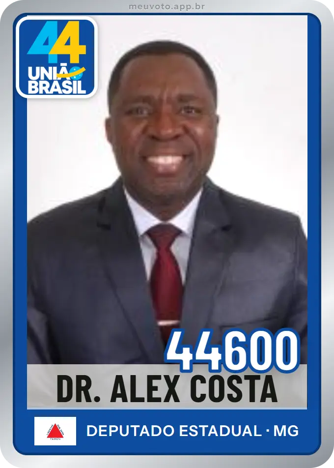 Carta de Dr. Alex Costa, número 44600, União