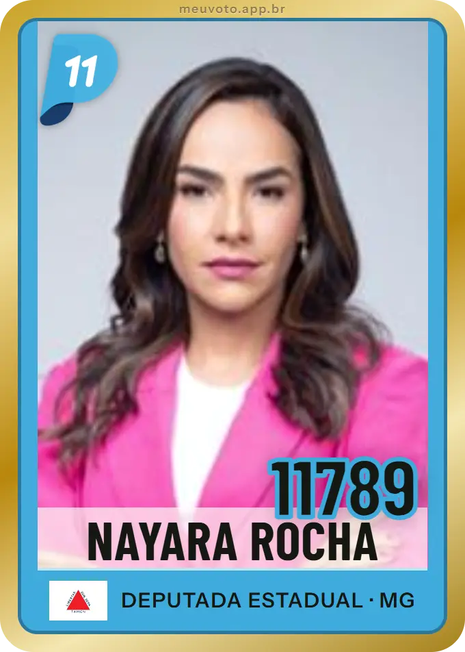 Carta de Nayara Rocha, número 11789, PP
