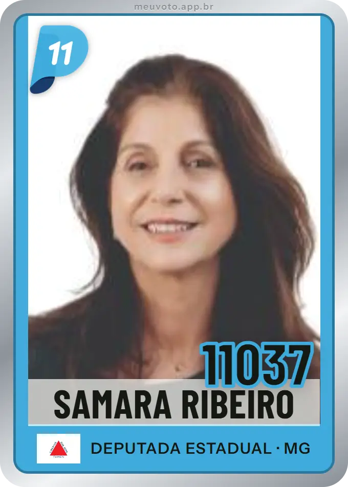 Carta de Samara Ribeiro, número 11037, PP