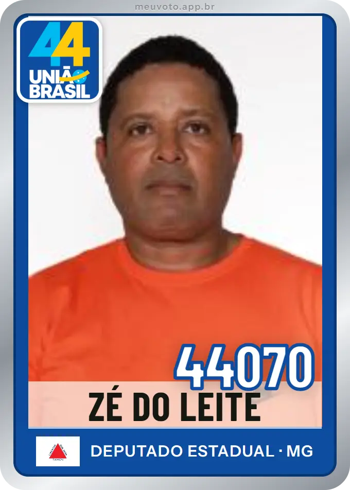 Carta de Zé do Leite, número 44070, União