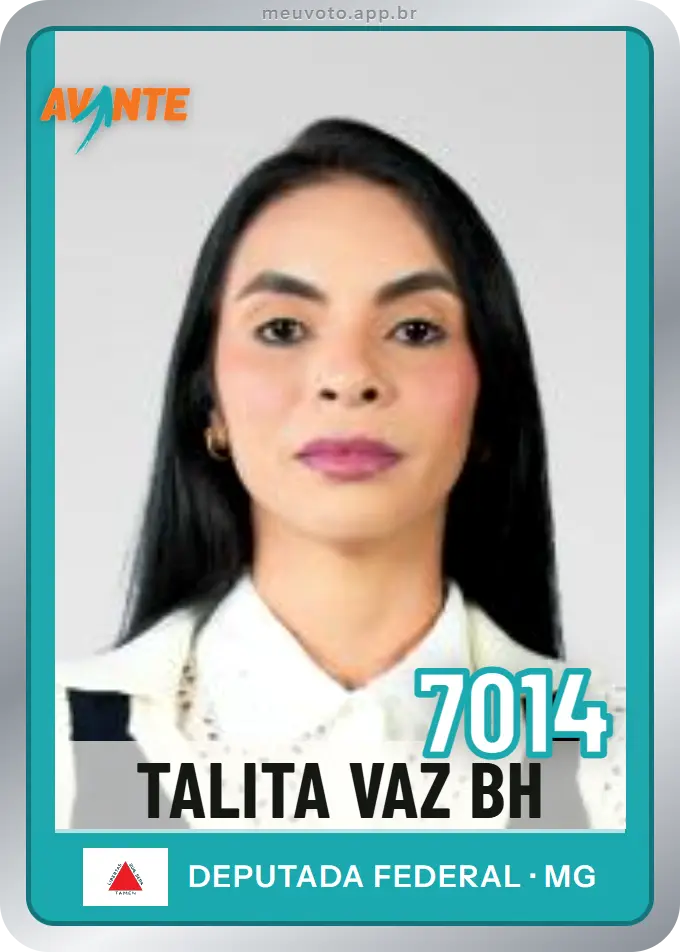 Carta de Talita Vaz Bh, número 7014, Avante