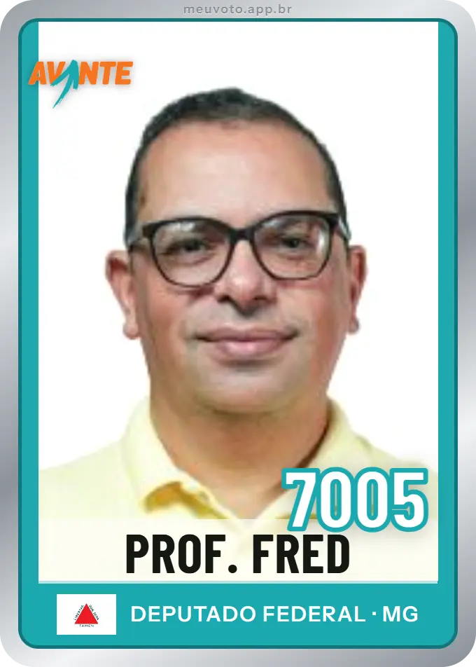 Carta de Prof. Fred, número 7005, Avante