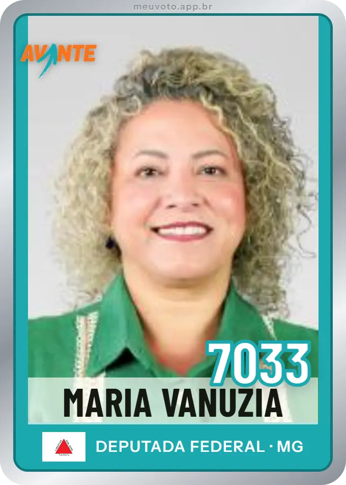 Carta de Maria Vanuzia, número 7033, Avante