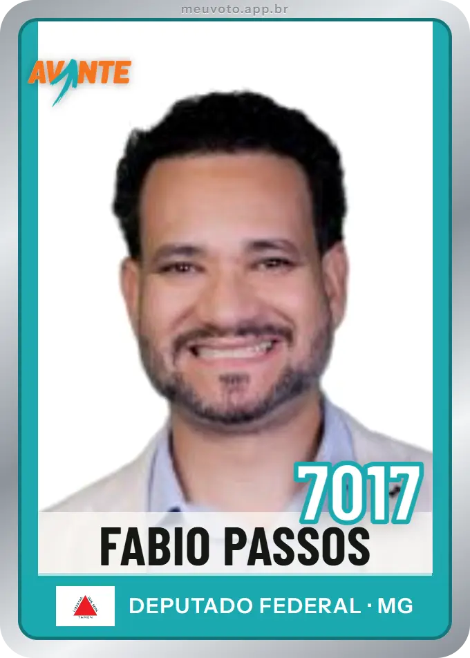 Carta de Fabio Passos, número 7017, Avante