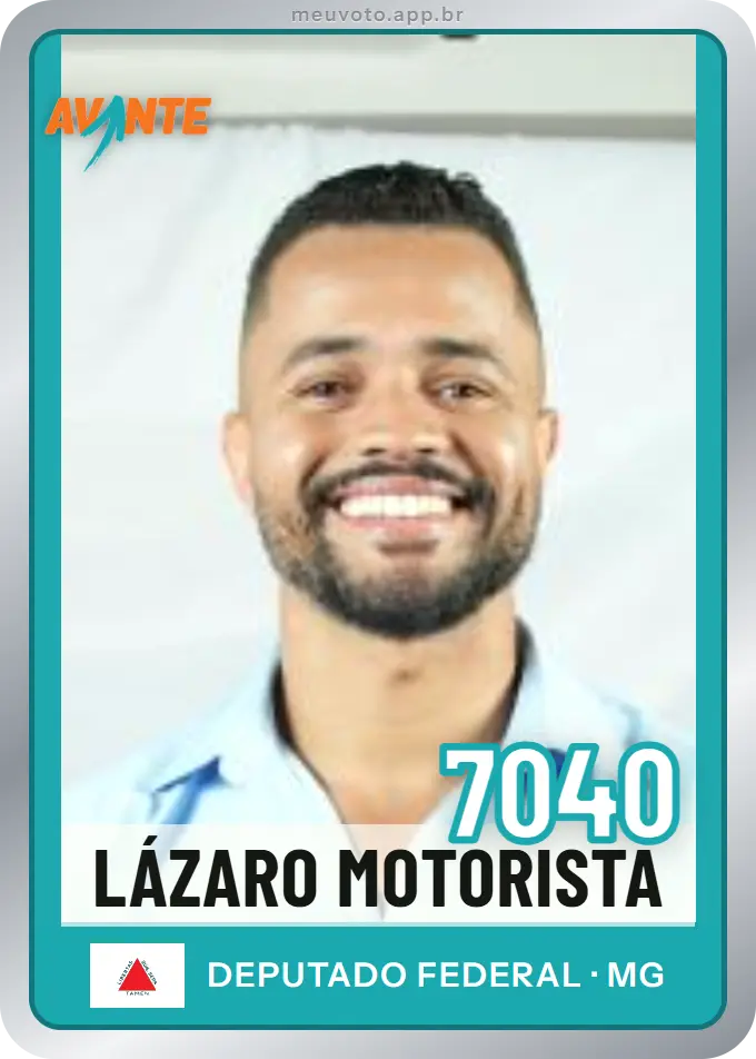 Carta de Lázaro Motorista, número 7040, Avante