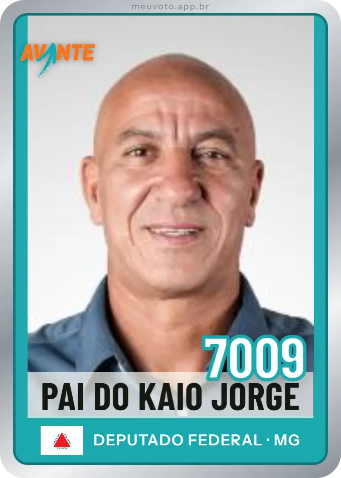Carta de Pai do Kaio Jorge, número 7009, Avante