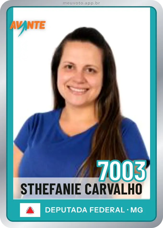 Carta de Sthefanie Carvalho, número 7003, Avante