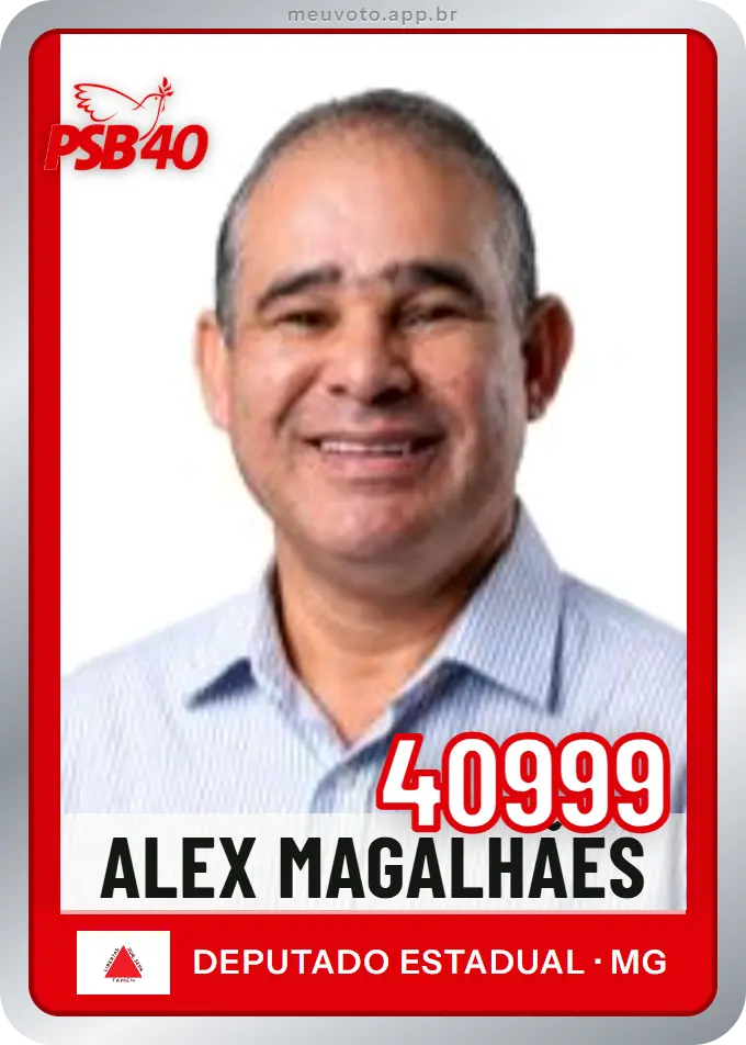 Carta de Alex Magalhães, número 40999, PSB