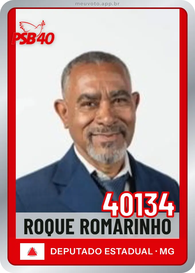 Carta de Roque Romarinho, número 40134, PSB