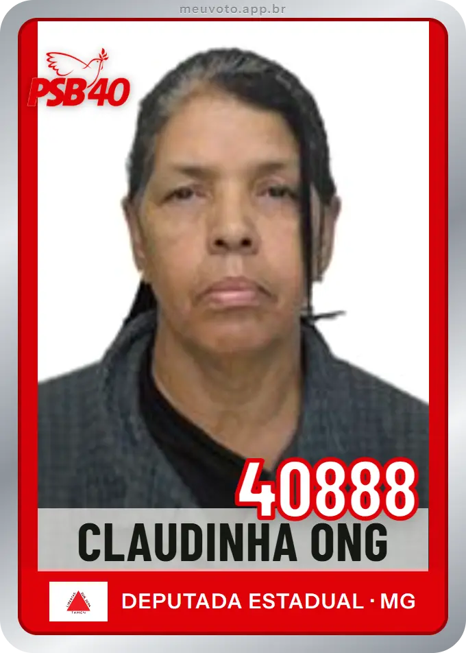 Carta de Claudinha Ong, número 40888, PSB