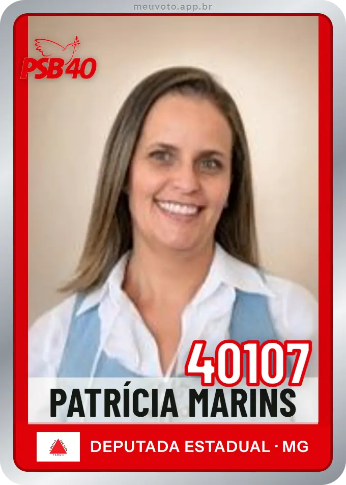 Carta de Patrícia Marins, número 40107, PSB