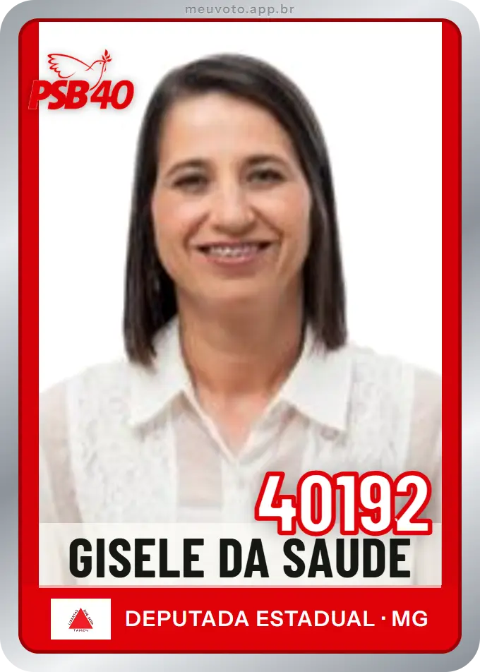 Carta de Gisele da Saúde, número 40192, PSB