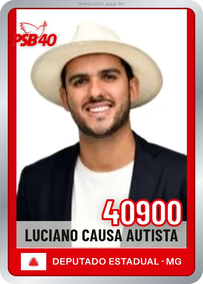 Carta de Luciano Causa Autista, número 40900, PSB