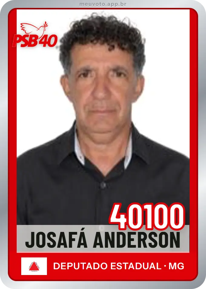Carta de Josafá Anderson, número 40100, PSB