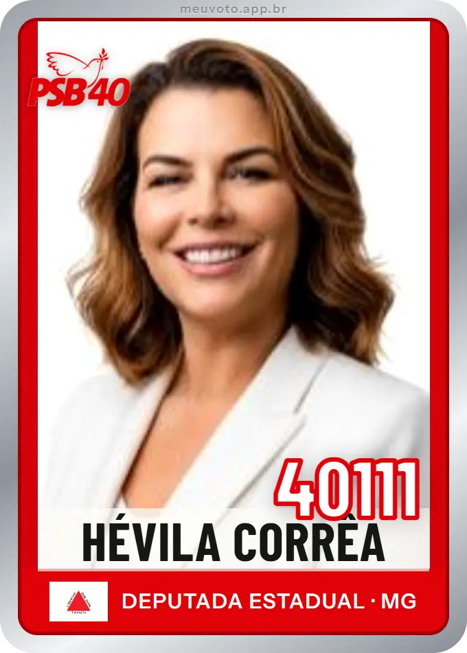 Carta de Hévila Corrêa, número 40111, PSB
