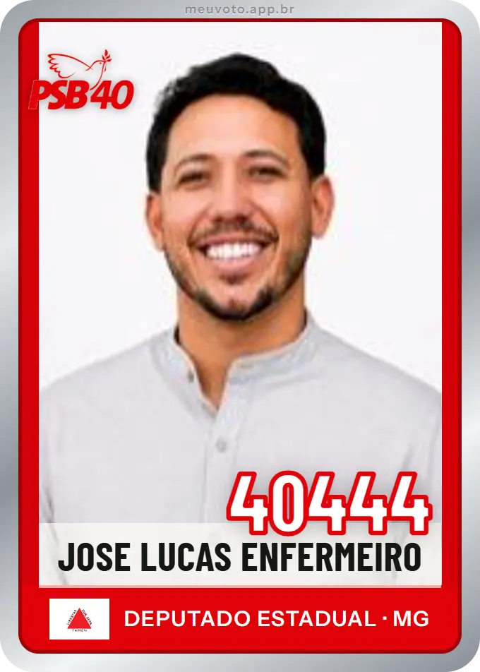 Carta de Jose Lucas Enfermeiro, número 40444, PSB