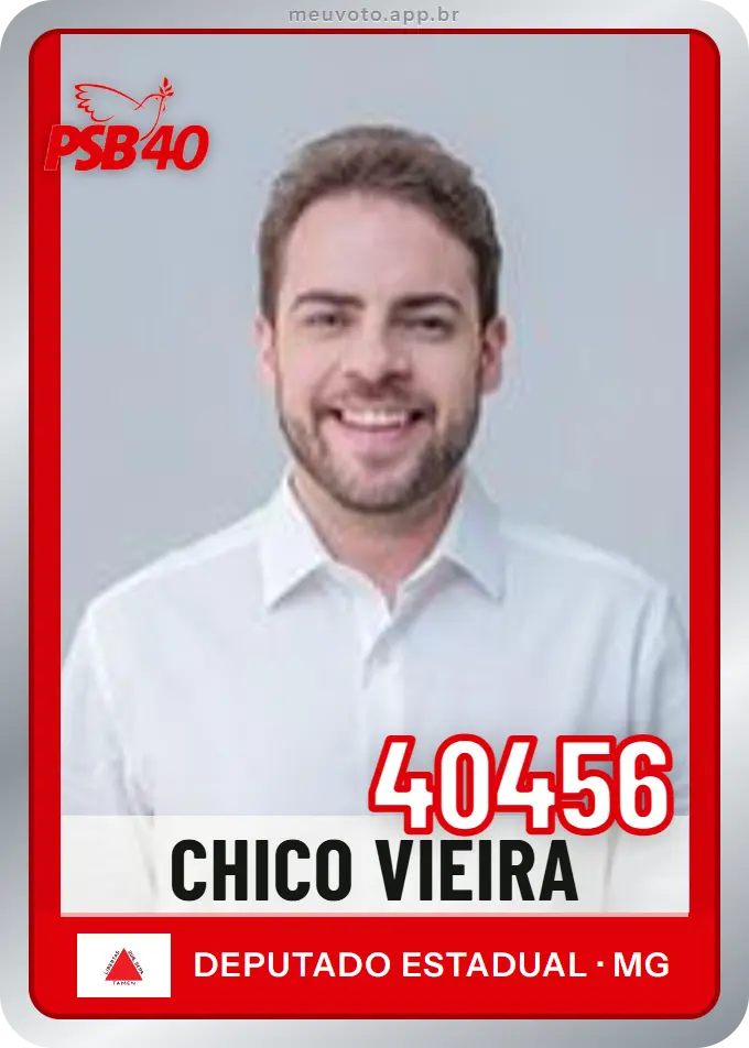 Carta de Chico Vieira, número 40456, PSB