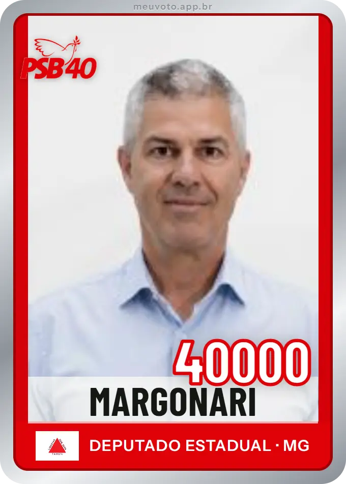 Carta de Margonari, número 40000, PSB