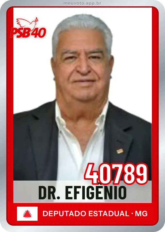 Carta de Dr. Efigênio, número 40789, PSB