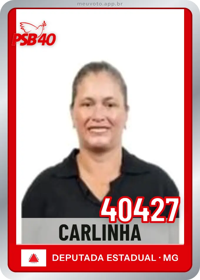 Carta de Carlinha, número 40427, PSB