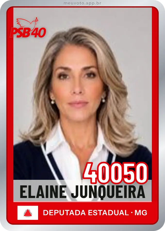Carta de Elaine Junqueira, número 40050, PSB